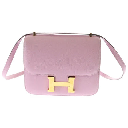 Hermes Constance levest Veau Epsom Shoulder Bag dbag Pink Gold
