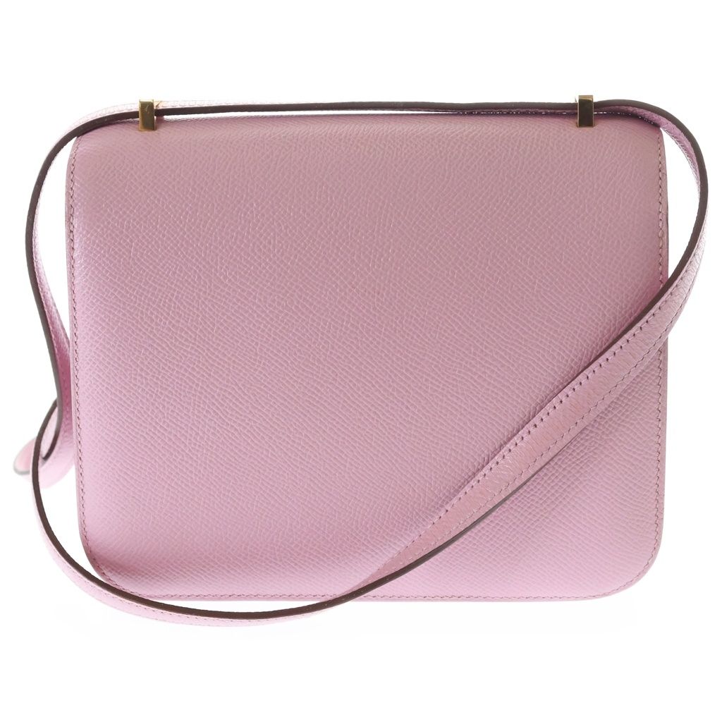 Hermes Constance levest Veau Epsom Shoulder Bag dbag Pink Gold — view 2