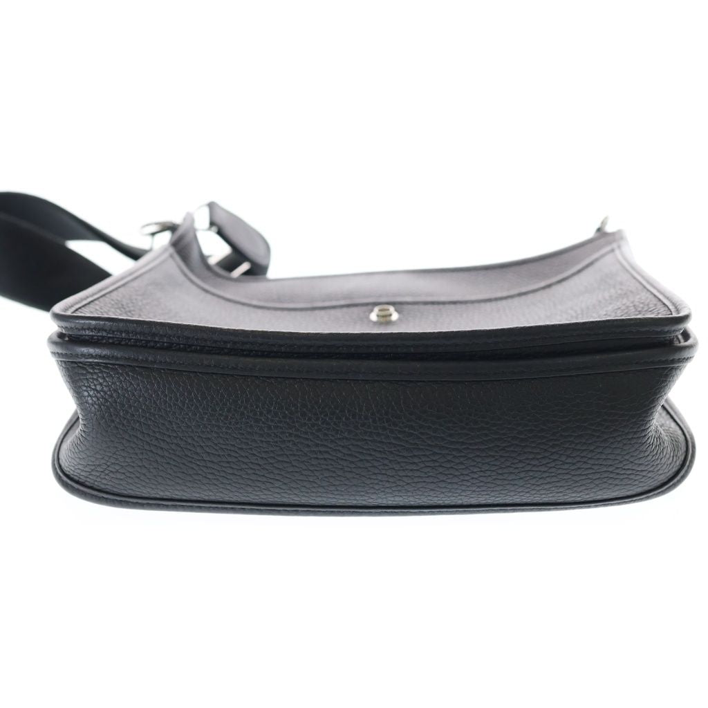 Hermes Evelyne PM Shoulder Bag Black Epsom Silver — view 5