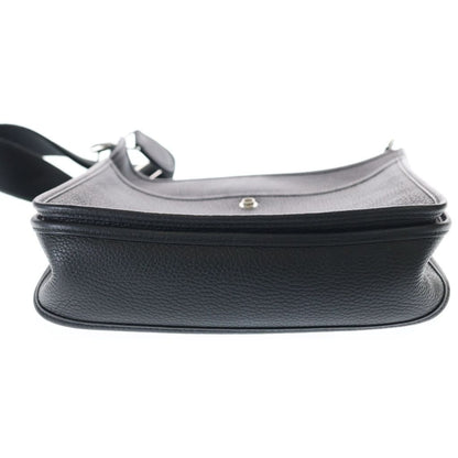 Hermes Evelyne PM Shoulder Bag Black Epsom Silver — view 5