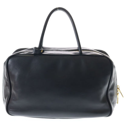 Miu Top Handle Bow Handbag Black Leather Gold — view 2