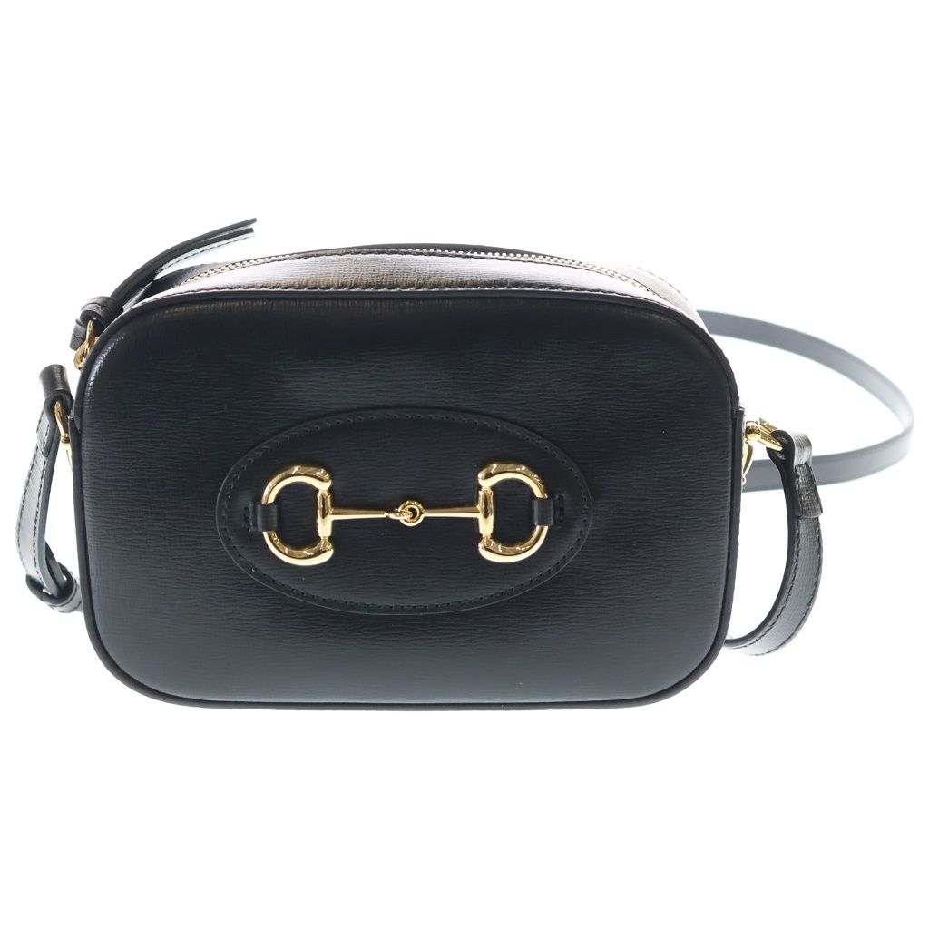 Gucci Horsebit Mini Shoulder Bag Black Leather Gold