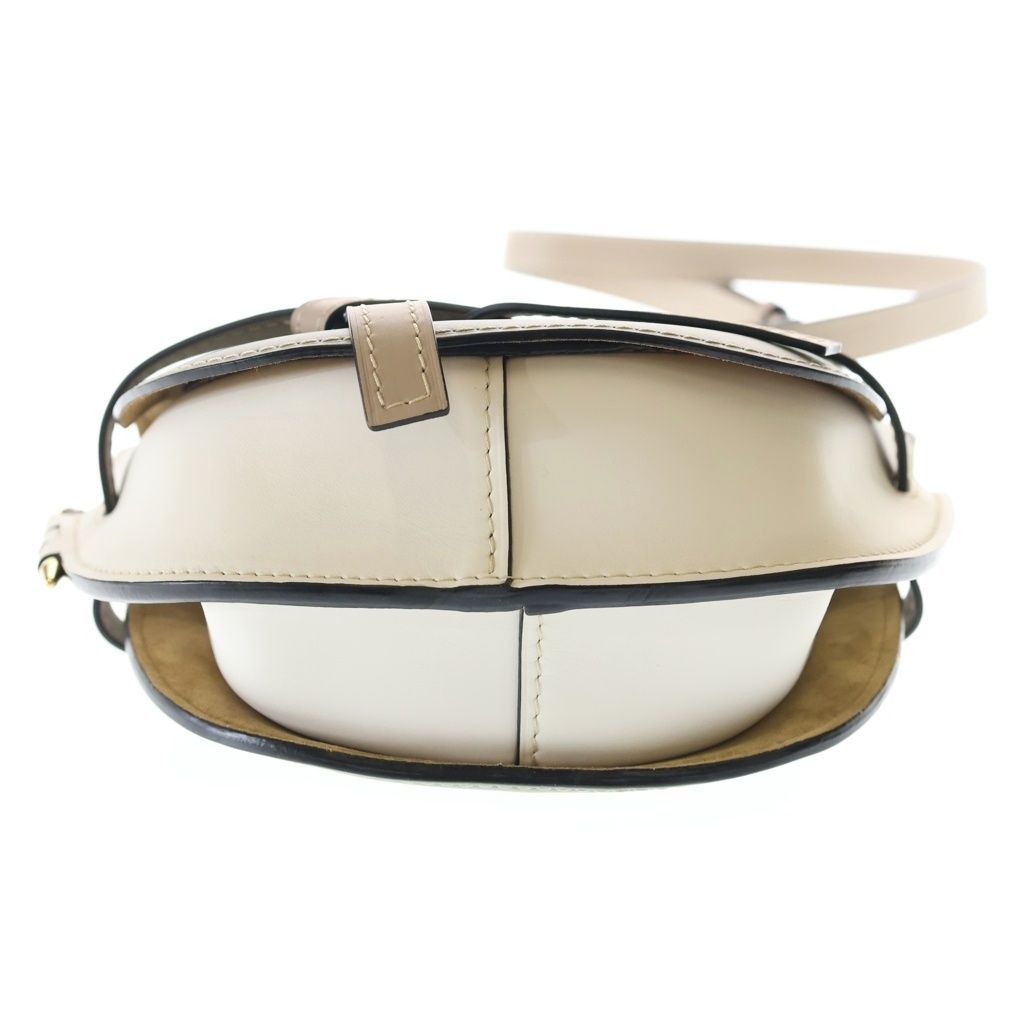 Loewe Gate Small Shoulder Bag Green White Beige Leather Gold — view 5