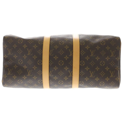 Louis Vuitton Keepall 45 Monogram Leather Boston Bag Gold Brown — view 5
