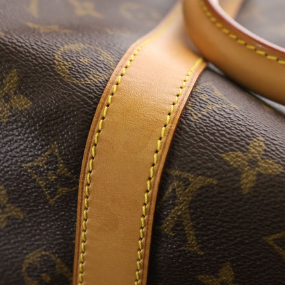 Louis Vuitton Keepall 45 Monogram Leather Boston Bag Gold Brown — view 6