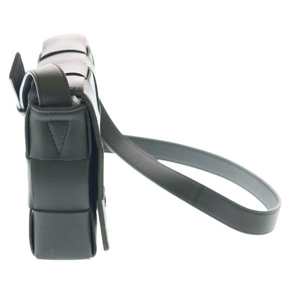 Bottega Veneta Maxi Intrecciato Cassette Shoulder Back Dark Green Lambskin — view 3