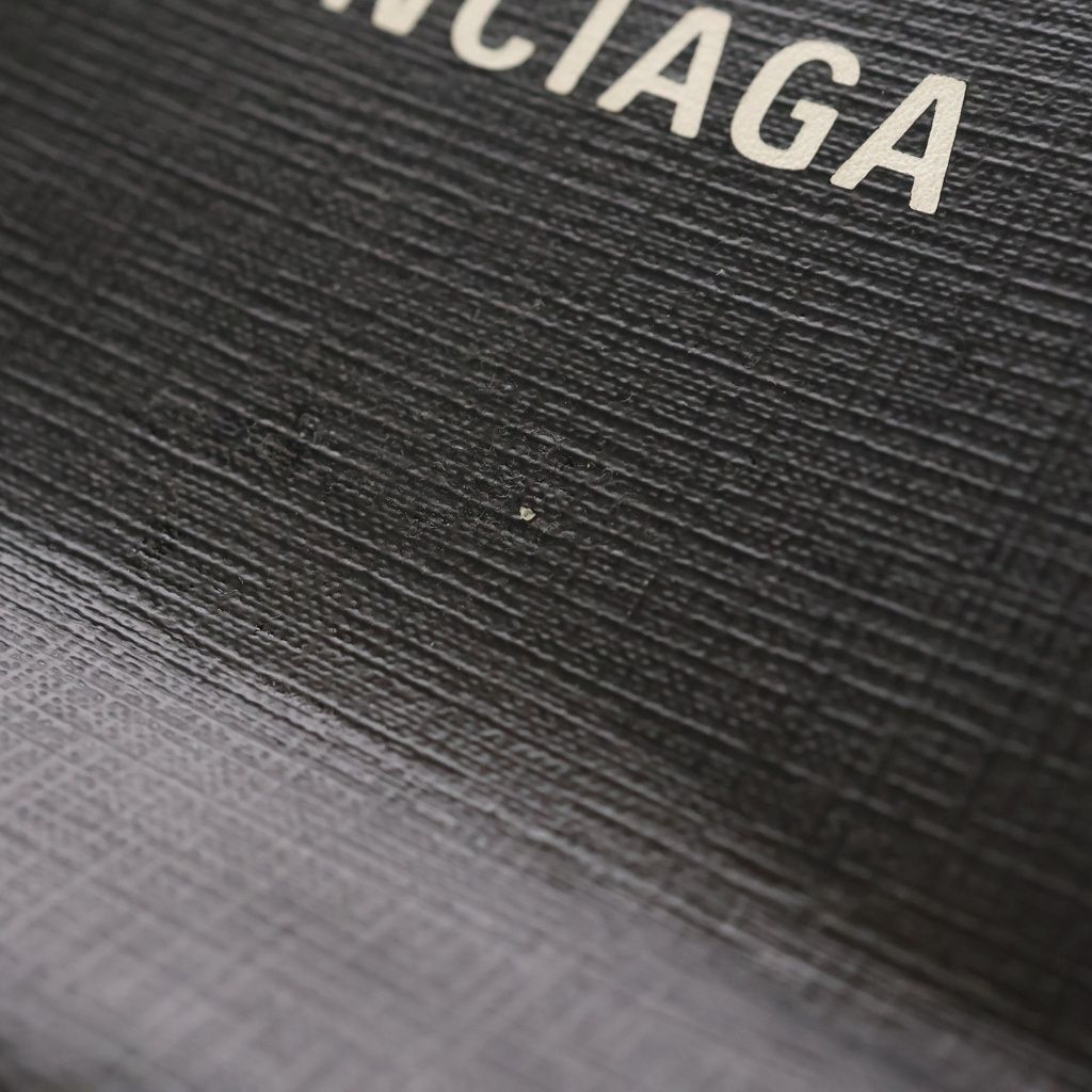Balenciaga Shopping Tote Mini Handbag Black Leather — view 7