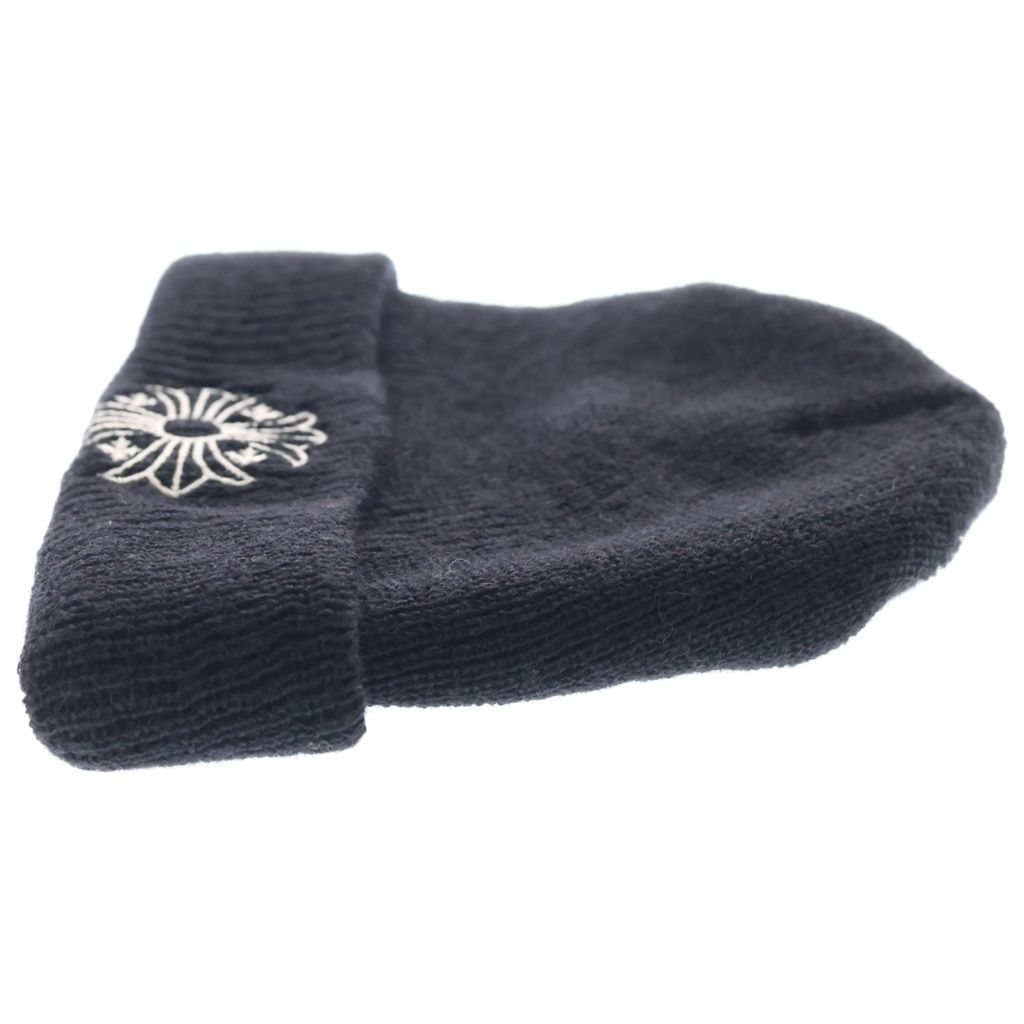 Chrome Hearts Wool Watch Cap CH Plus Embroidery Beanie Black Knit Cap Hat — view 3
