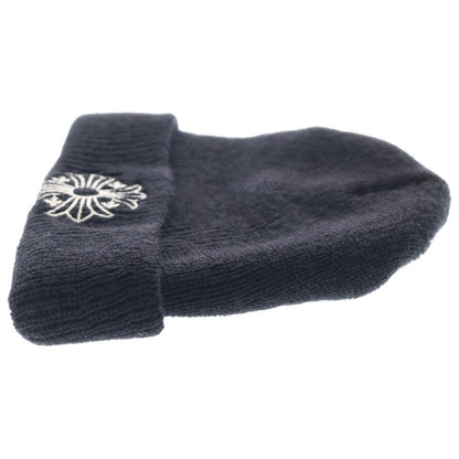 Chrome Hearts Wool Watch Cap CH Plus Embroidery Beanie Black Knit Cap Hat — view 3