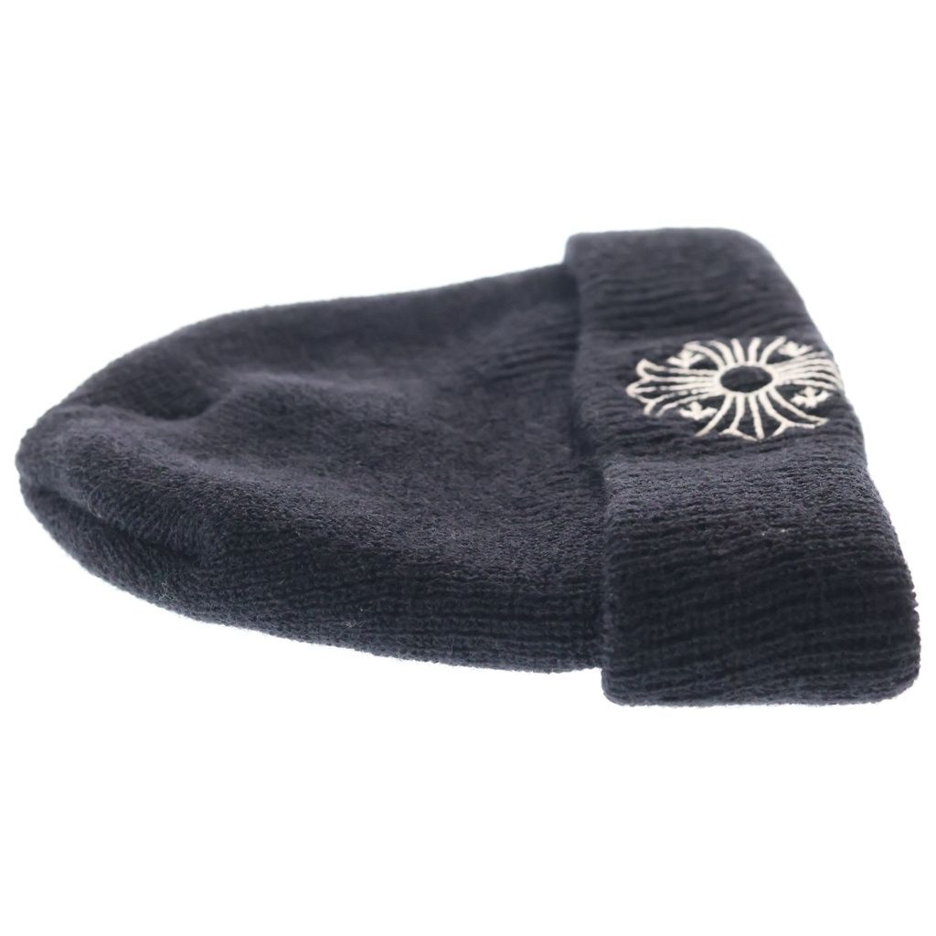 Chrome Hearts Wool Watch Cap CH Plus Embroidery Beanie Black Knit Cap Hat — view 4