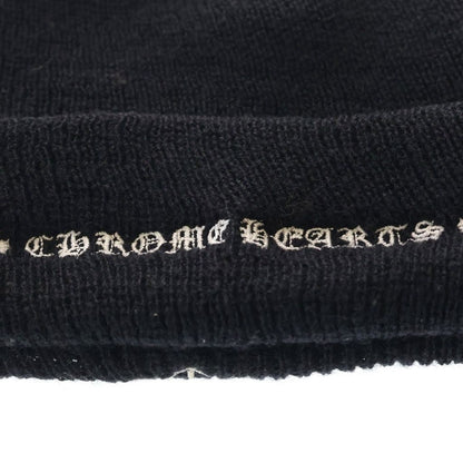 Chrome Hearts Wool Watch Cap CH Plus Embroidery Beanie Black Knit Cap Hat — view 6