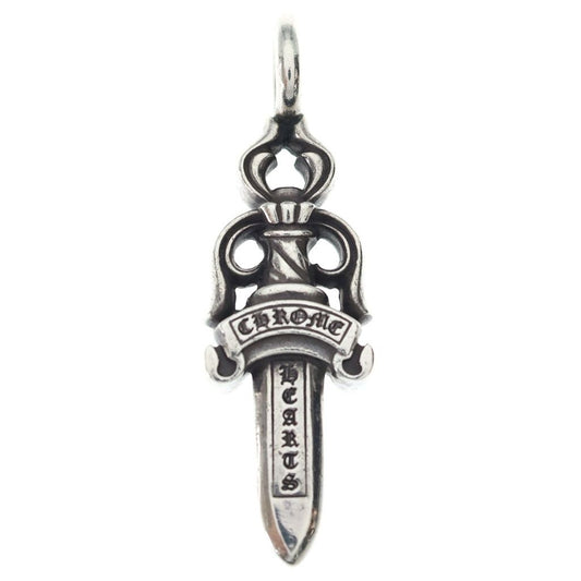 Chrome Hearts Double Dagger Daga Pendant Top Silver