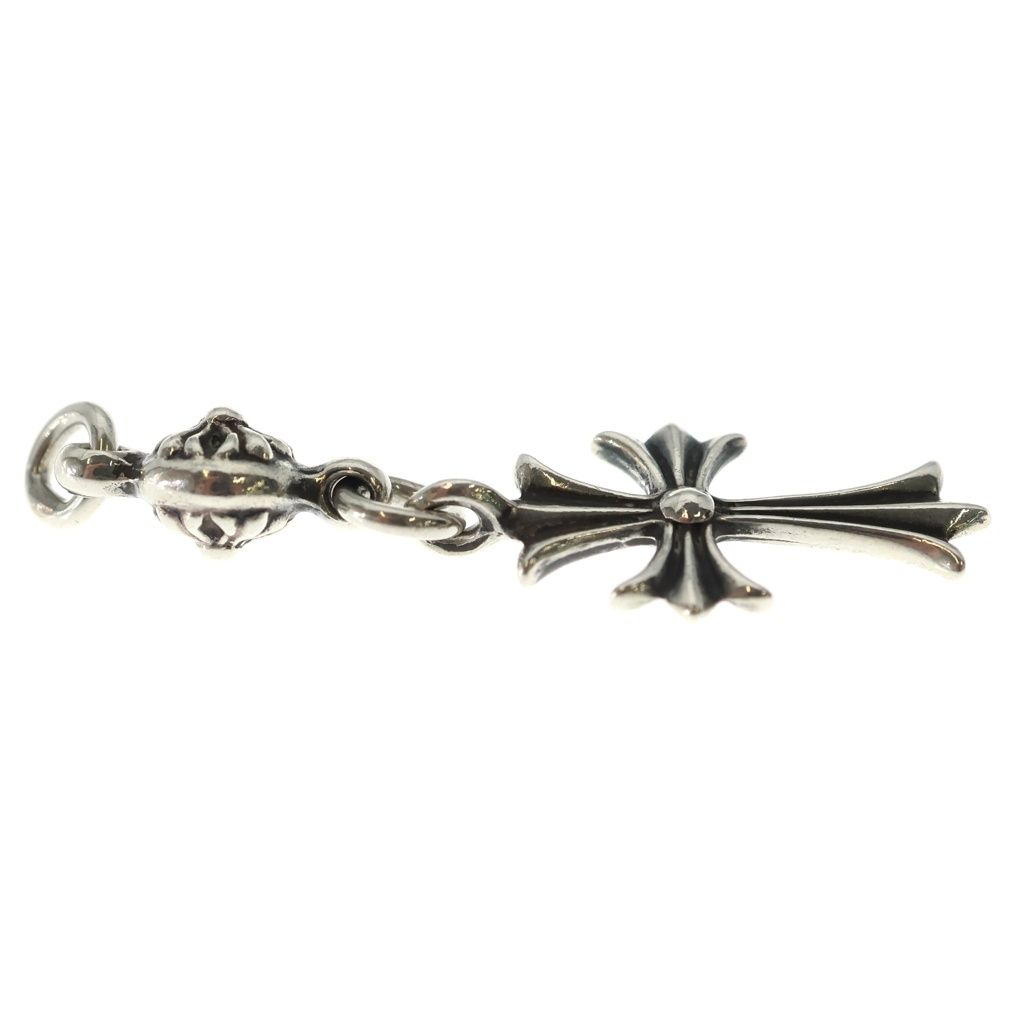 Chrome Hearts Vintage Tny CH Crs 1 Ball Tiny CH Cross Charm Pendant Top Silver — view 4