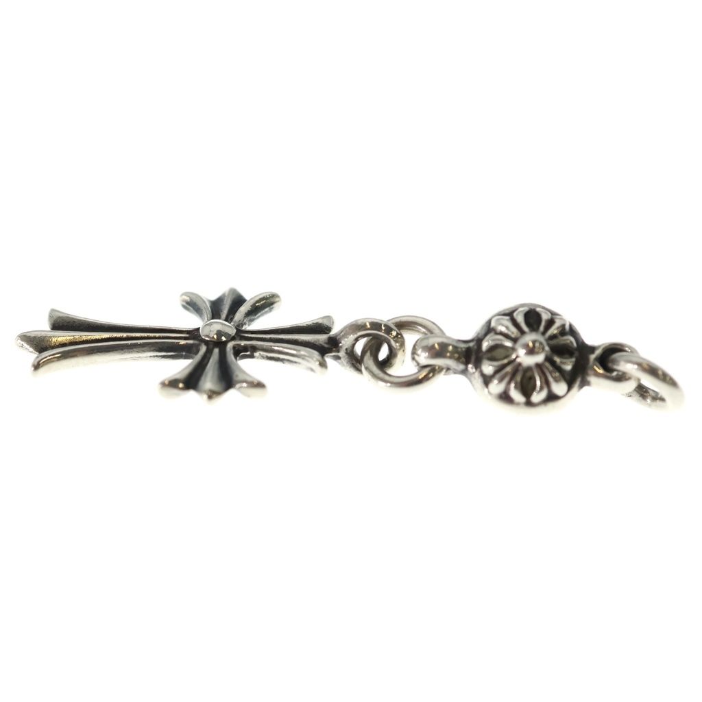 Chrome Hearts Vintage Tny CH Crs 1 Ball Tiny CH Cross Charm Pendant Top Silver — view 3