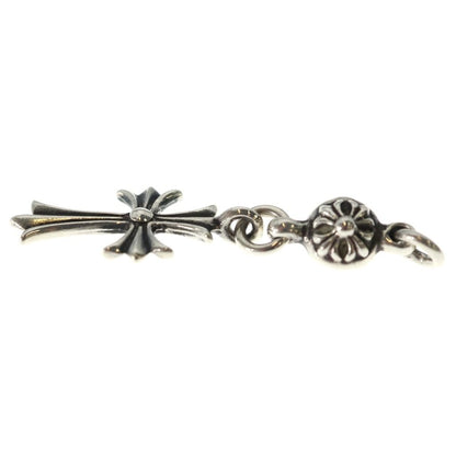 Chrome Hearts Vintage Tny CH Crs 1 Ball Tiny CH Cross Charm Pendant Top Silver — view 3
