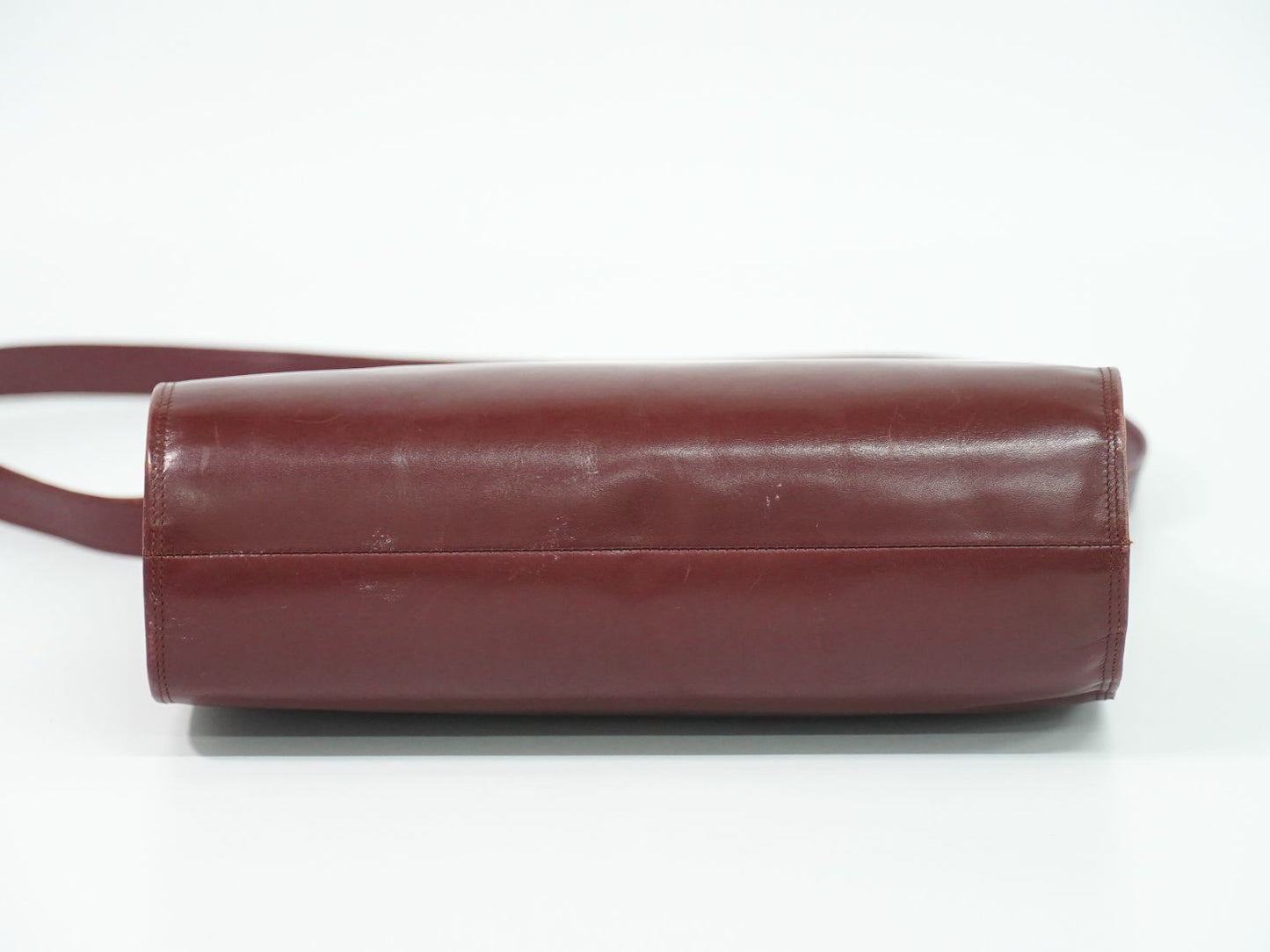 Cartier Must Line Shoulder Bag Leather Bordeaux — view 3