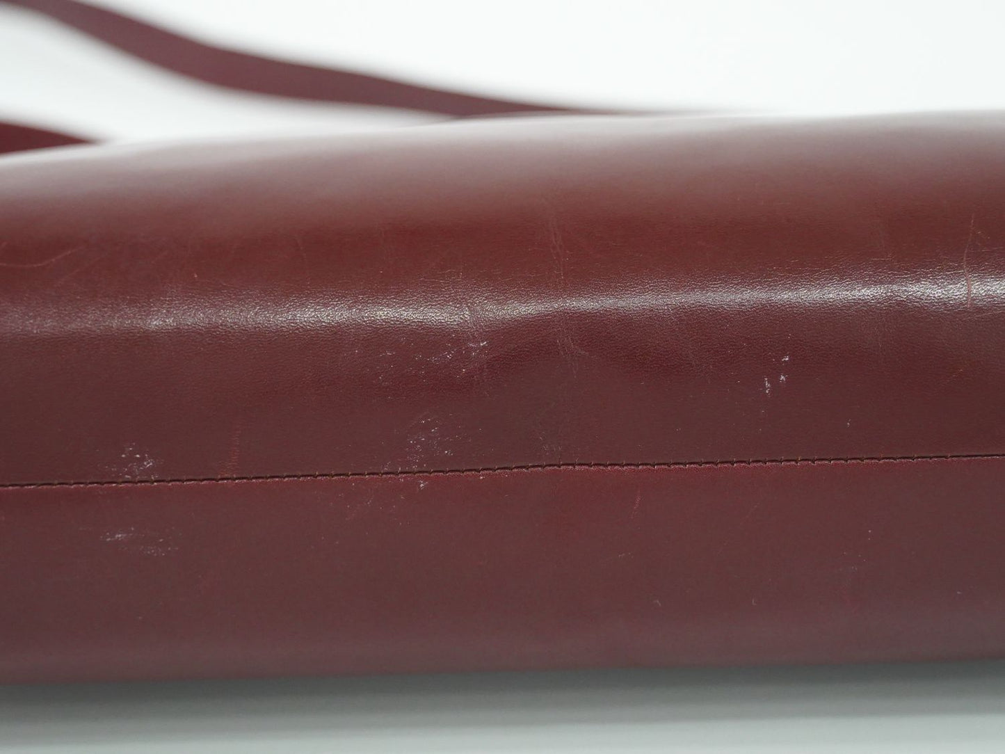 Cartier Must Line Shoulder Bag Leather Bordeaux — view 7