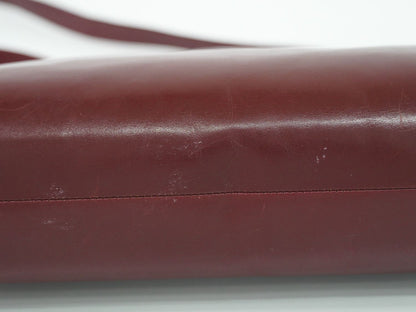 Cartier Must Line Shoulder Bag Leather Bordeaux — view 7
