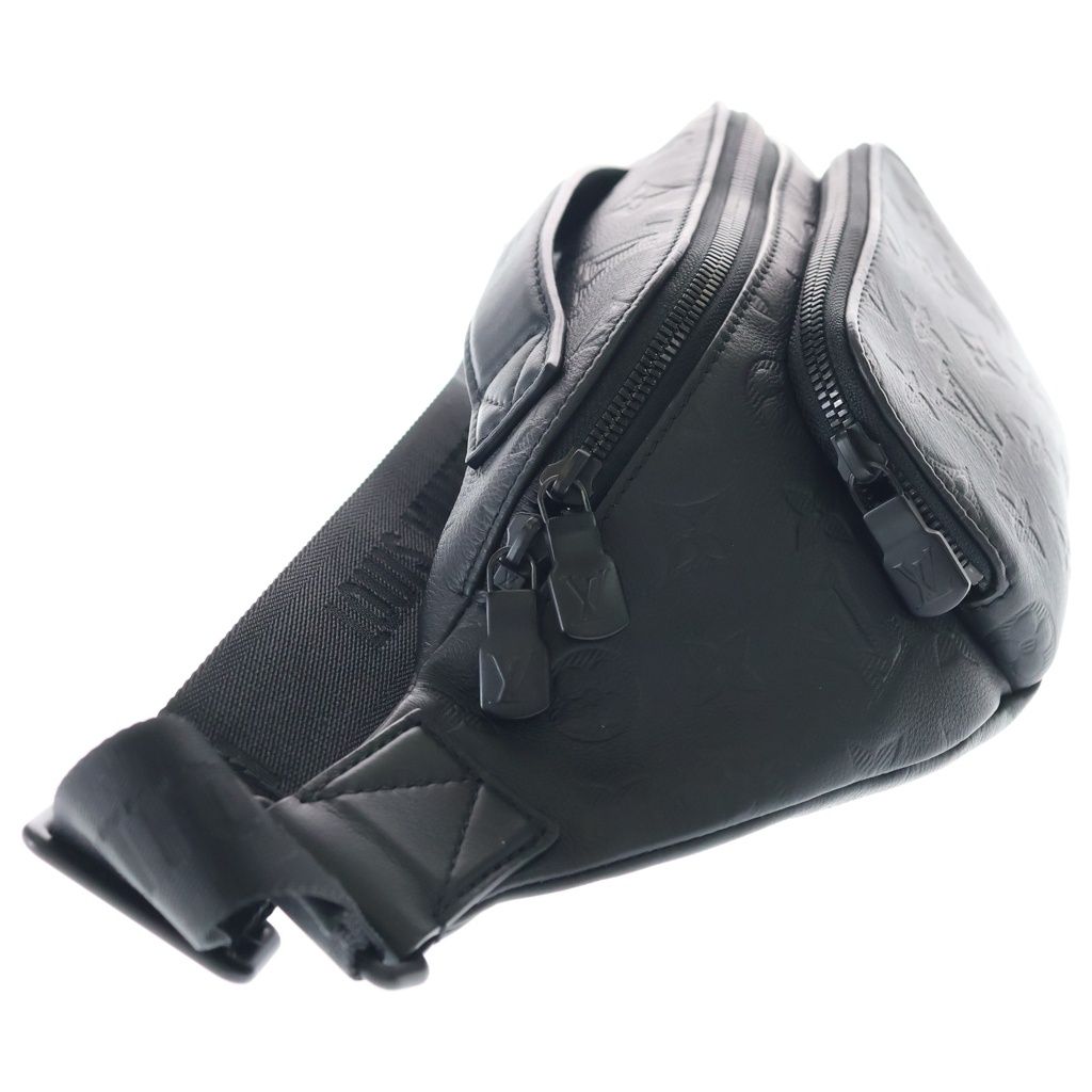 Louis Vuitton Monogram Shadow Rush Bum Bag Black Leather — view 3