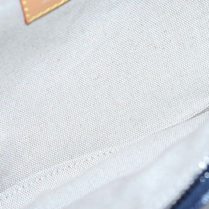 Louis Vuitton Monogram Flower Denim Rush Bum Bag Indigo Blue Brown Leather — view 5