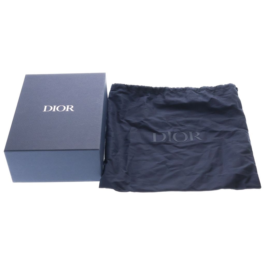 Dior Khaki Green Canvas Leather Gold Messenger Bag — view 7