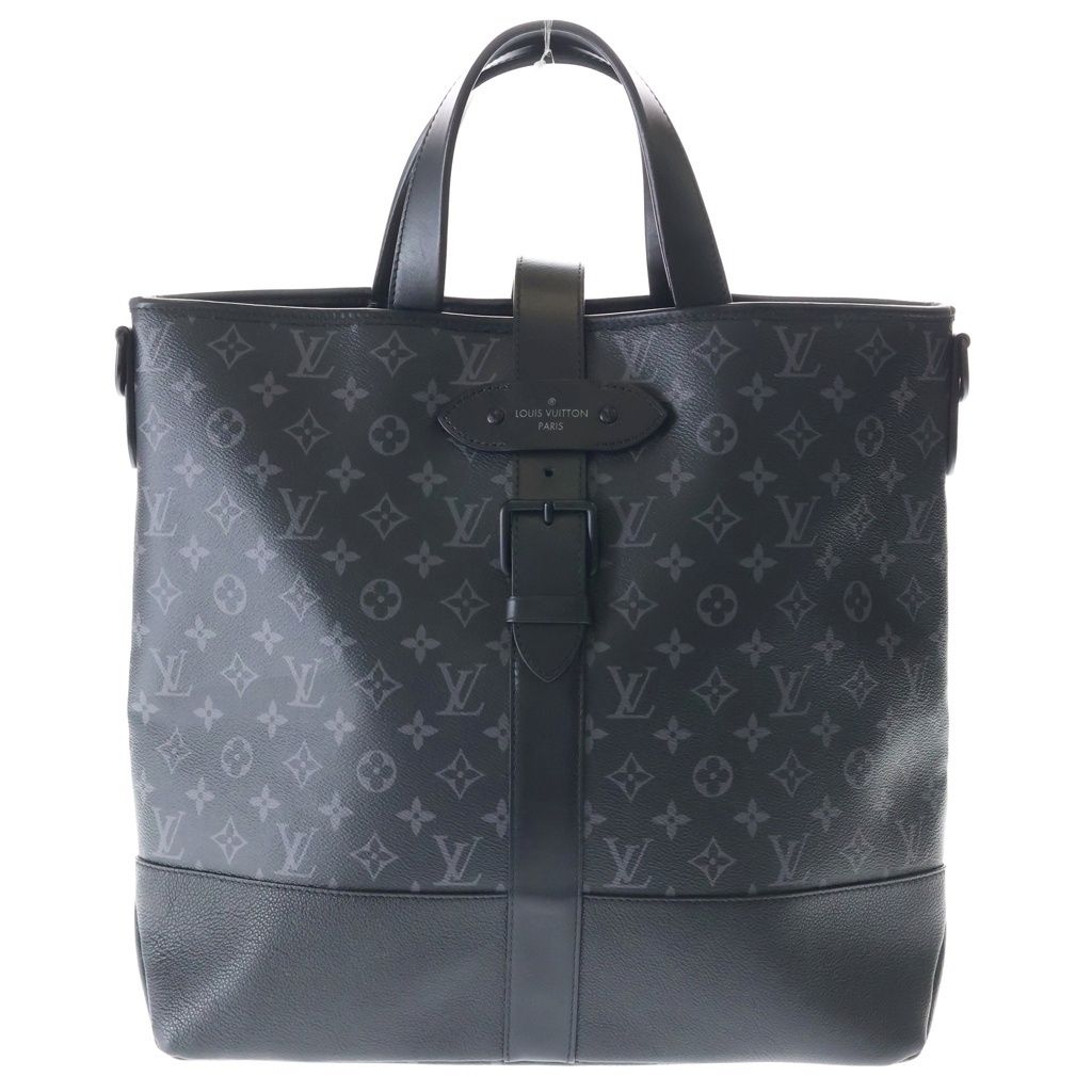 Louis Vuitton Saumur Tote Monogram Eclipse 2-Way Black