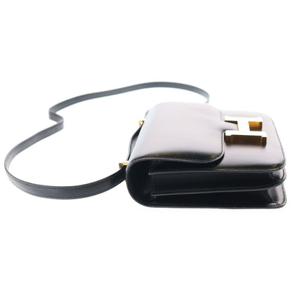 Hermes Constance 18 Black Box Calf Shoulder Bag Gold — view 3