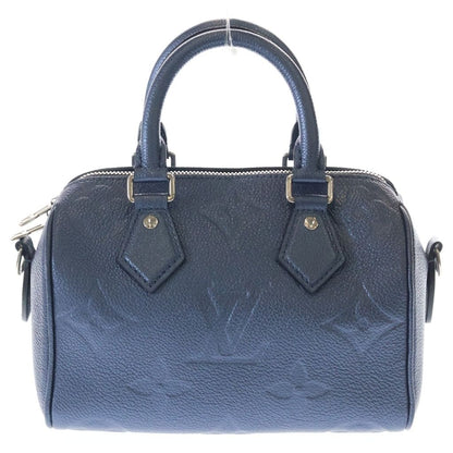 Louis Vuitton Monogram Empreinte Speedy Bandouliere 20 Metallic Blue 2-Way