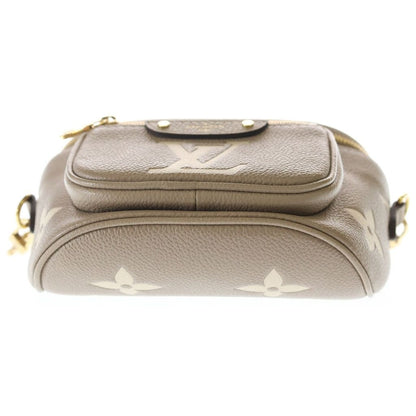 Louis Vuitton Monogram Empreinte Mini Bum Bag Bicolor Beige Leather Gold — view 4