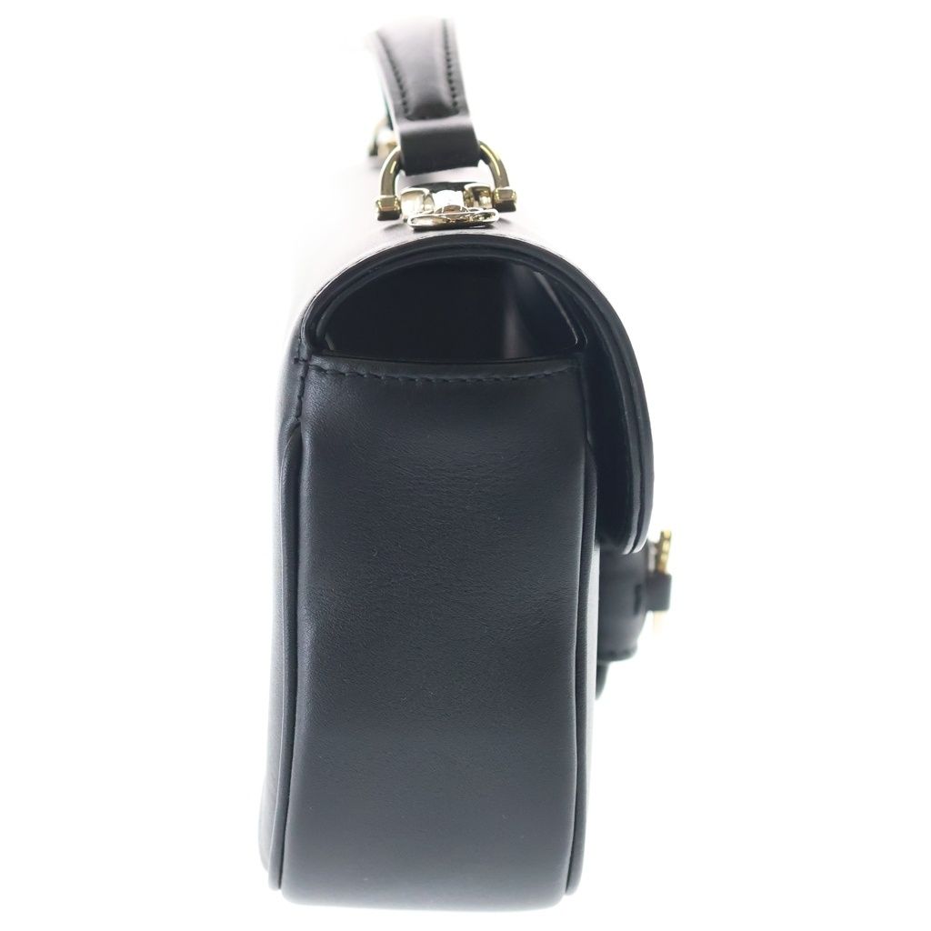 Gucci Horsebit Shoulder Bag Black Leather Gold — view 3