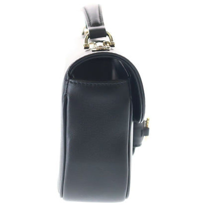 Gucci Horsebit Shoulder Bag Black Leather Gold — view 3