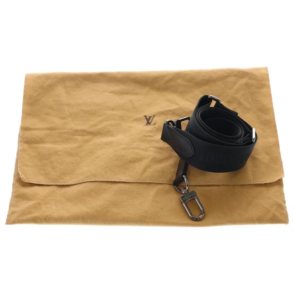 Louis Vuitton Monogram Eclipse Keepall Bandouliere 25 Shoulder Bag Black — view 7