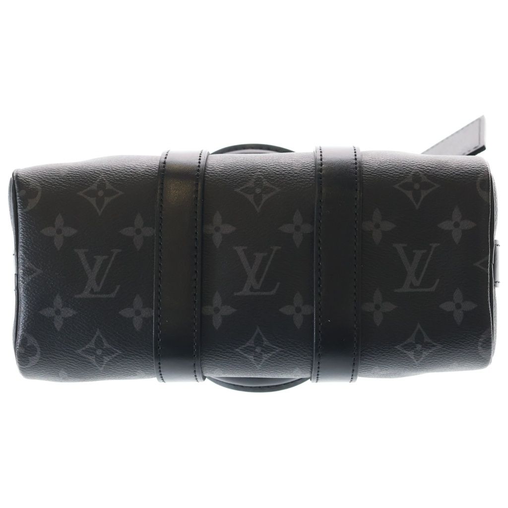 Louis Vuitton Monogram Eclipse Keepall Bandouliere 25 Shoulder Bag Black — view 5