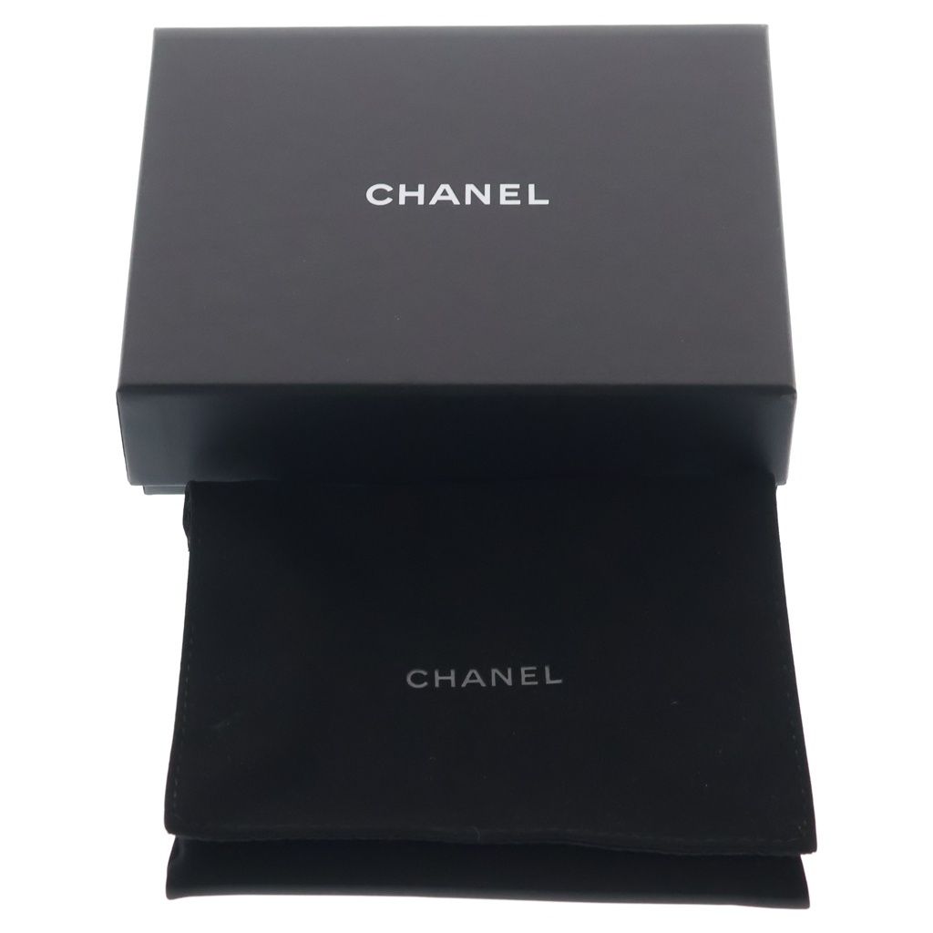 Chanel Quilted Mini Chain Wallet Caviar Leather Shoulder Pouch Silver Random — view 6