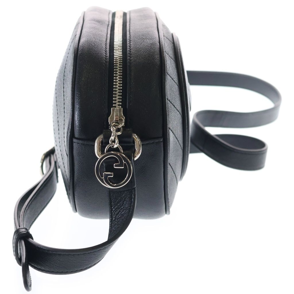 Gucci Blanc Di Mini Shoulder Bag Black Leather Silver — view 3
