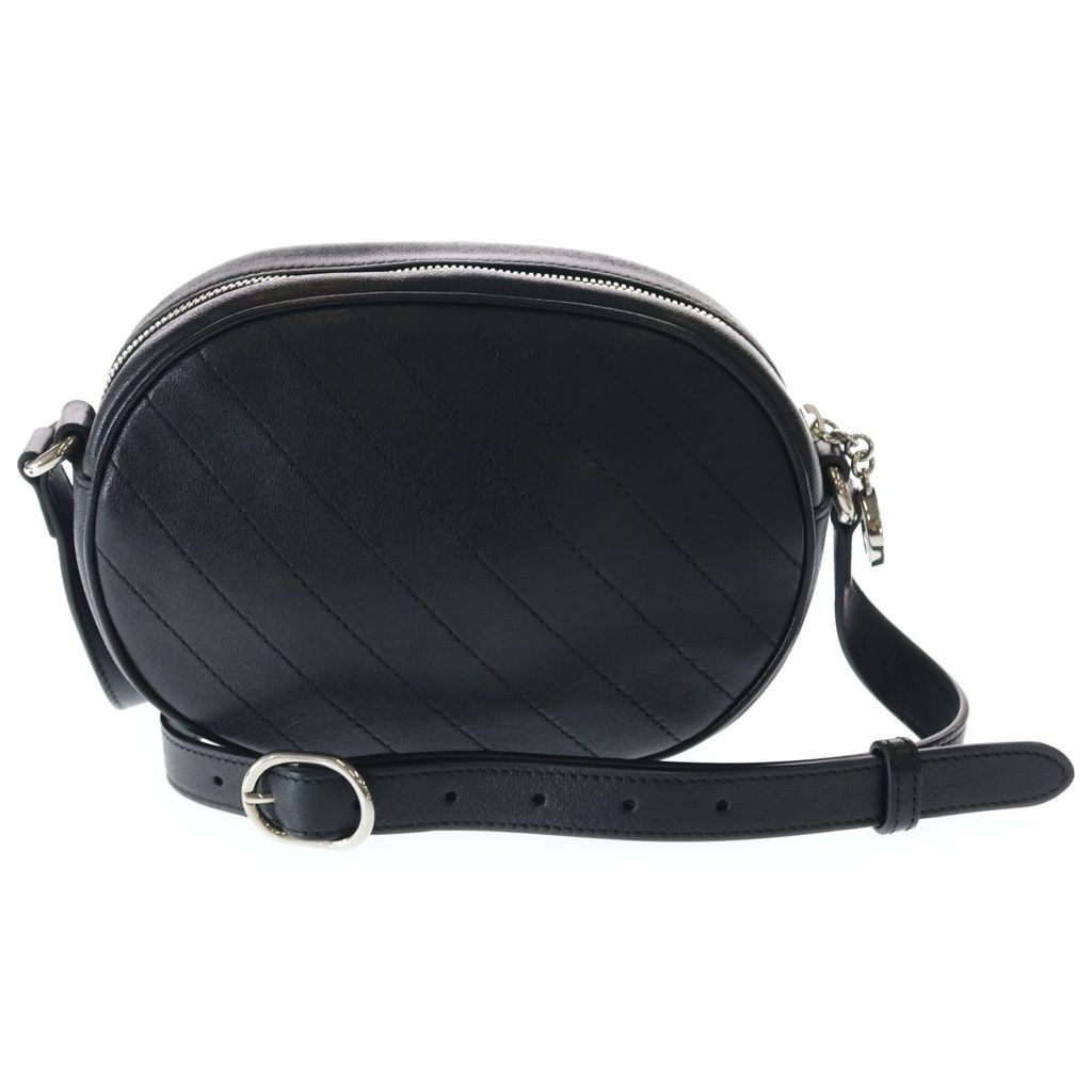 Gucci Blanc Di Mini Shoulder Bag Black Leather Silver — view 2