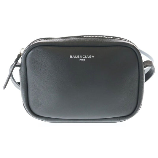 Balenciaga Everyday Leather Camera Shoulder Bag Gray