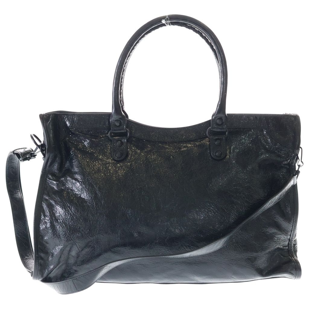 Balenciaga City Large Leather 2-Way Bag Black — view 2