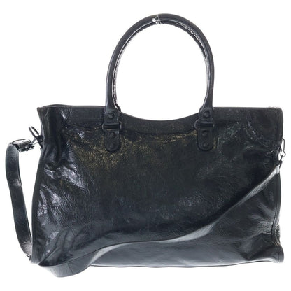 Balenciaga City Large Leather 2-Way Bag Black — view 2