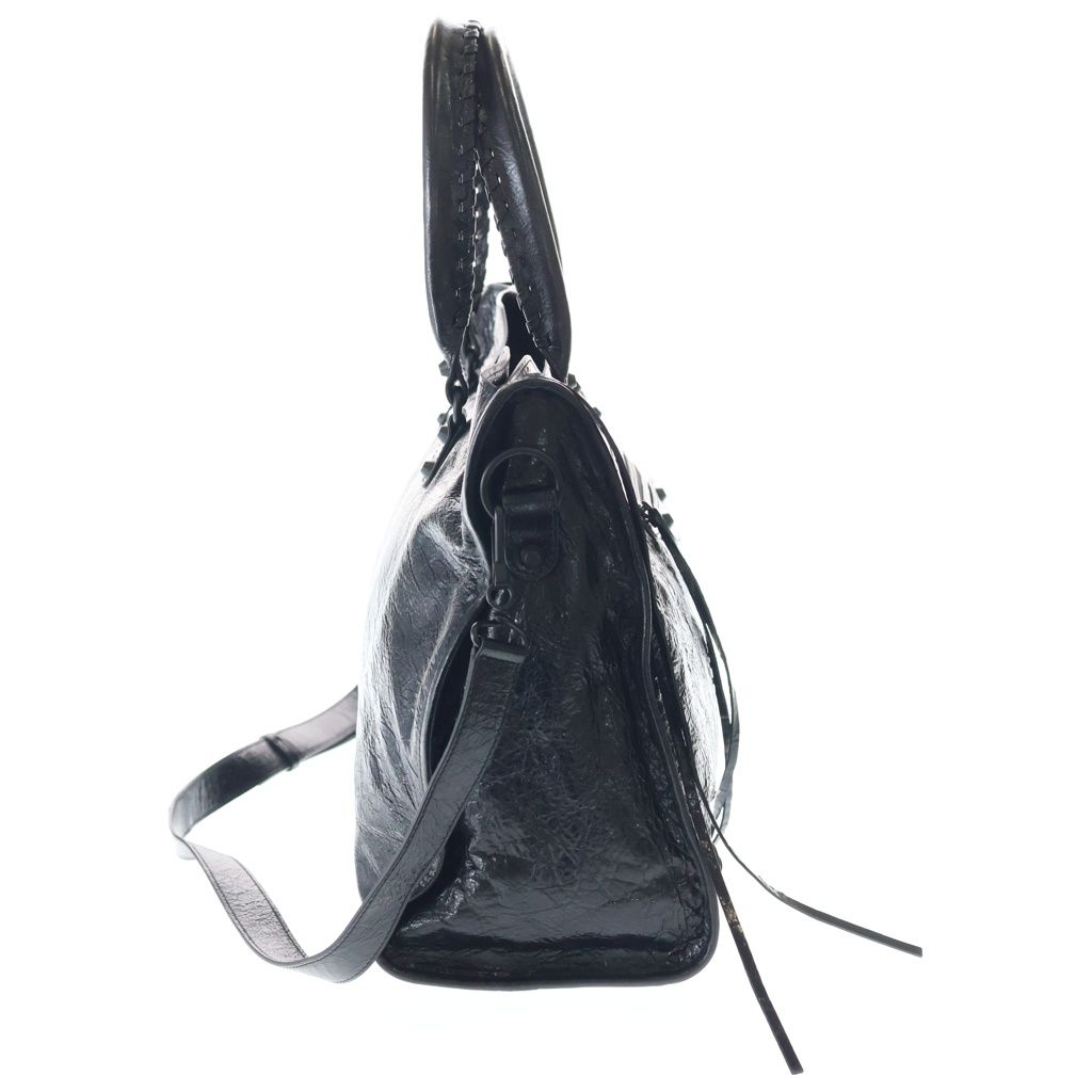 Balenciaga City Large Leather 2-Way Bag Black — view 3