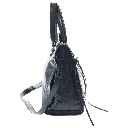 Balenciaga City Large Leather 2-Way Bag Black — view 3