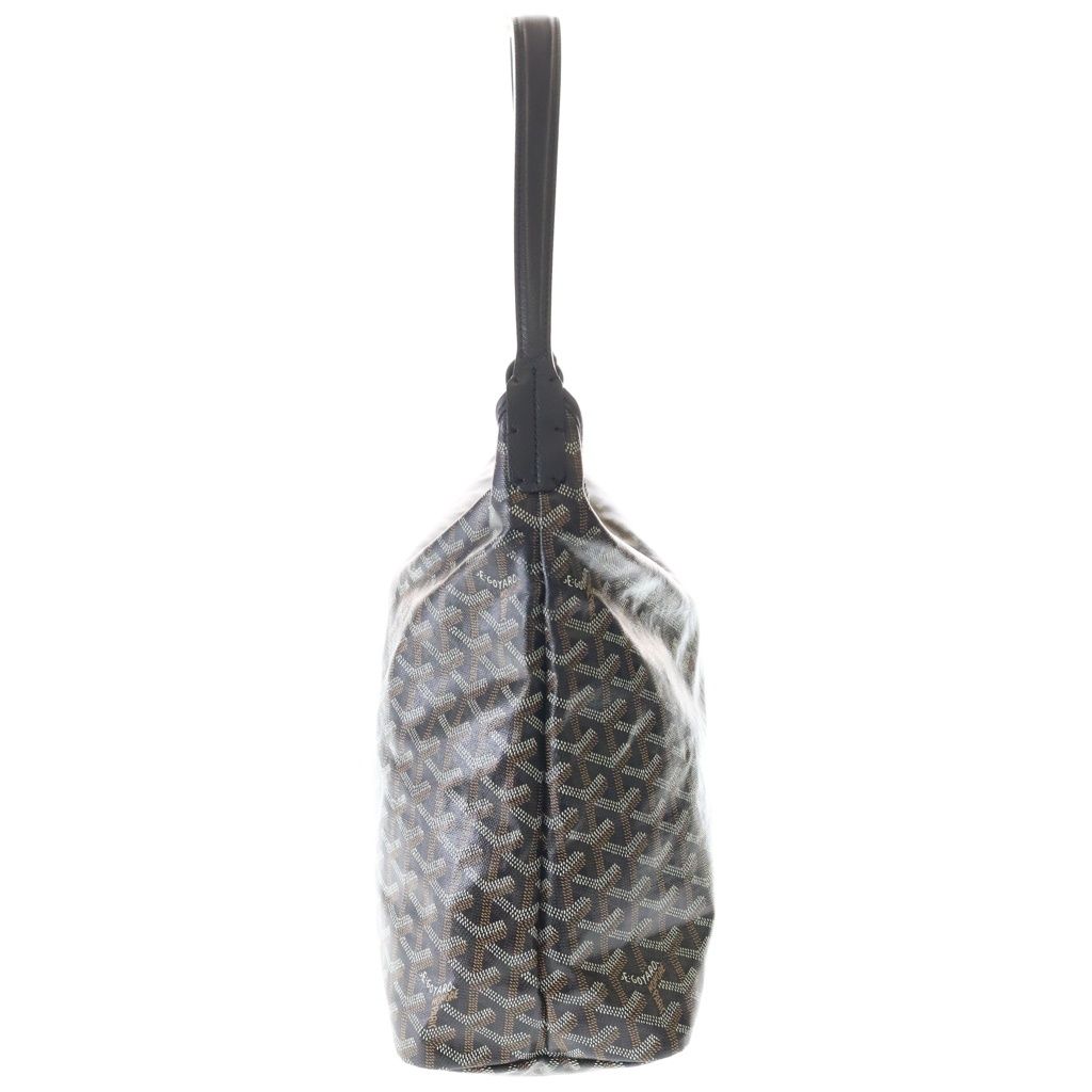 Goyard Boheme Canvas Leather Shoulder Bag Black Brown — view 3
