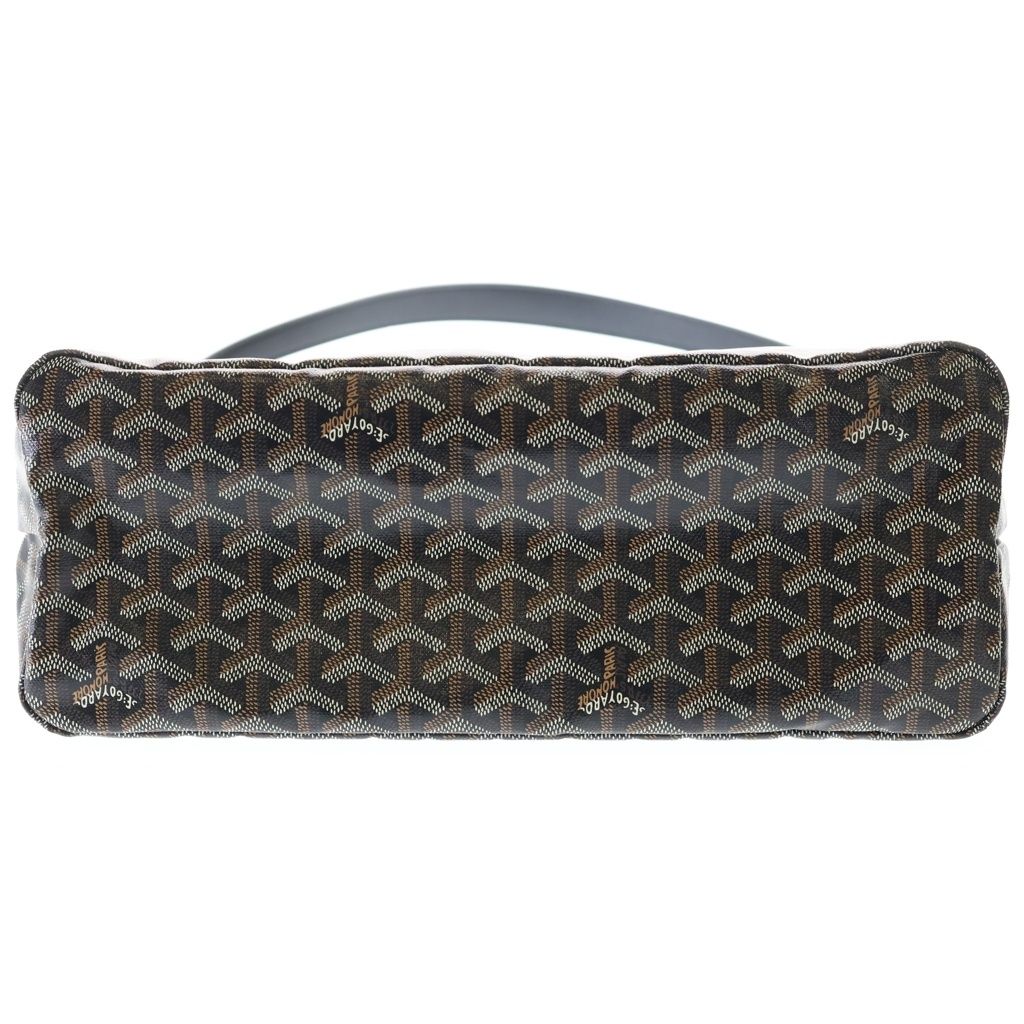 Goyard Boheme Canvas Leather Shoulder Bag Black Brown — view 5
