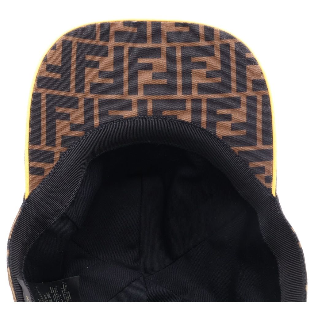 Fendi Zucca All Over Pattern Baseball Cap Hat Brown — view 5