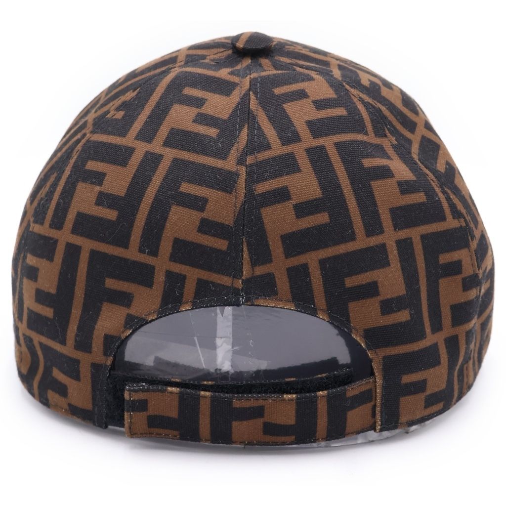 Fendi Zucca All Over Pattern Baseball Cap Hat Brown — view 2