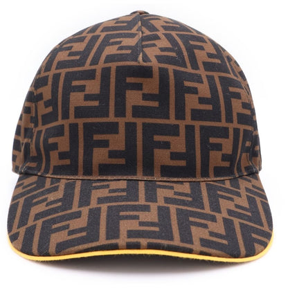 Fendi Zucca All Over Pattern Baseball Cap Hat Brown — view 4