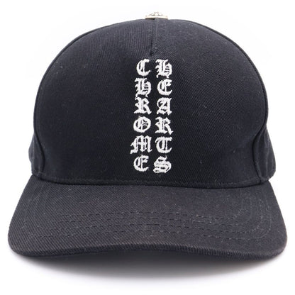 Chrome Hearts Vertical Logo Trucker Cap Embroidery Truck Khaki Cap Hat Black — view 4