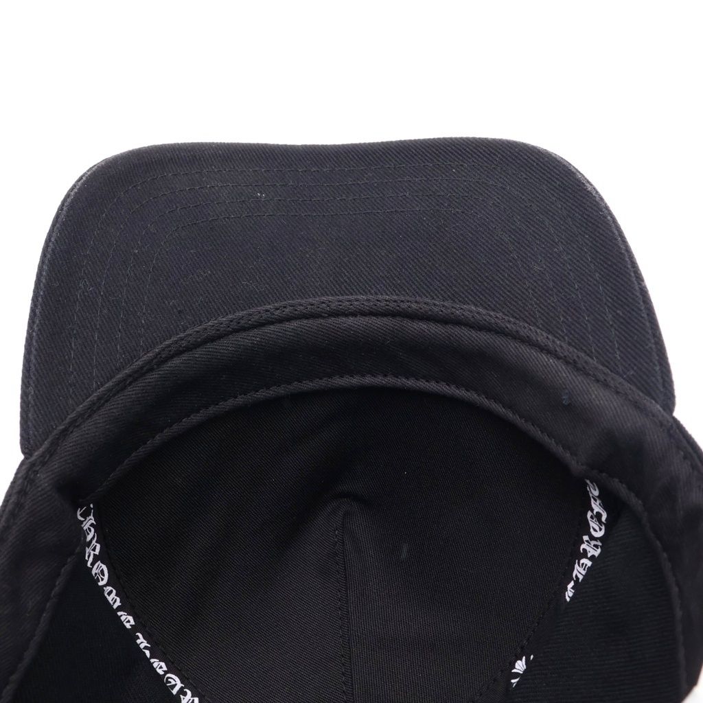 Chrome Hearts Vertical Logo Trucker Cap Embroidery Truck Khaki Cap Hat Black — view 5