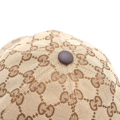 Gucci GG Canvas Jacquard Baseball Cap Hat Brown Beige — view 6