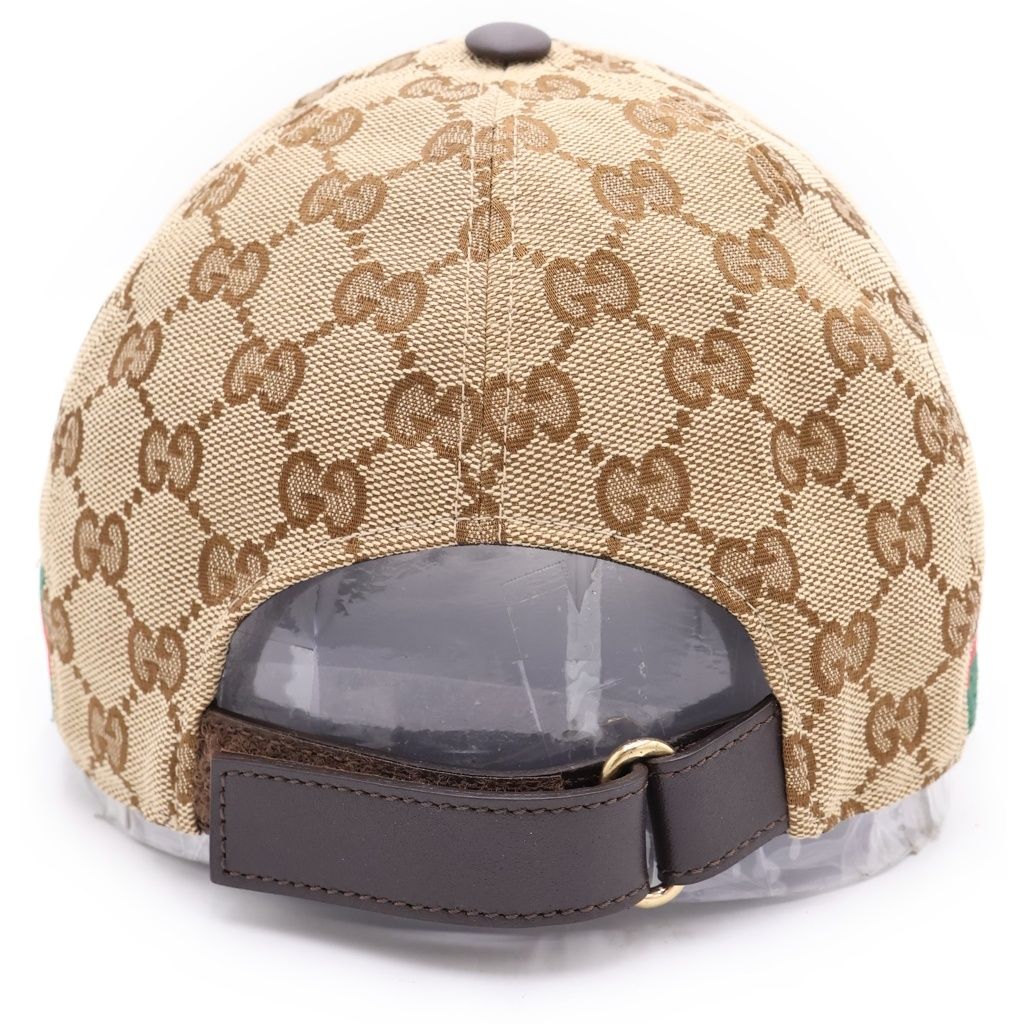 Gucci GG Canvas Jacquard Baseball Cap Hat Brown Beige — view 2